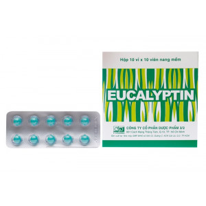 Thuốc sát trùng đường hô hấp Eucalyptin (10 vỉ x 10 viên/hộp)