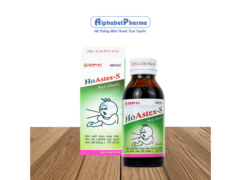  Siro trị ho, viêm phế quản HoAstex-S (90ml)