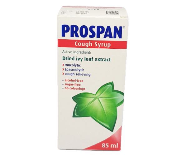 Thuốc trị ho, viêm họng  Prospan Cough Syrup (85ml)