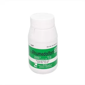 Thuốc trị cảm cúm Ceteco Rhumedolfort 650 (100 viên/chai)
