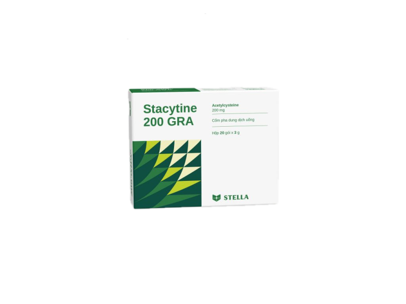 Thuốc cốm long đờm đường hô hấp Stacytine 200 GRA (20 gói/hộp)