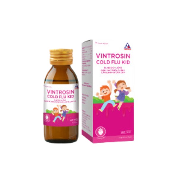 Siro trị cảm cúm cho bé Vintrosin Cold Flu Kid (75ml)
