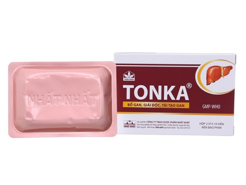 Thuốc giải độc gan Tonka (2 vỉ x 10 viên/hộp)