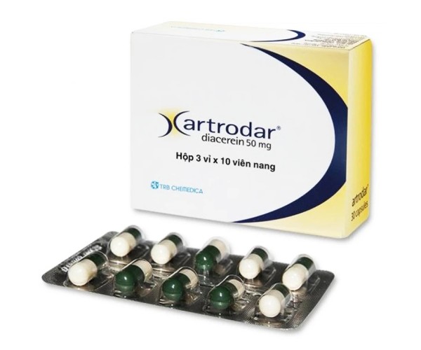 Thuốc điều trị thoái hóa khớp hông hoặc gối Artrodar 50mg (3 vỉ x 10 viên/hộp)