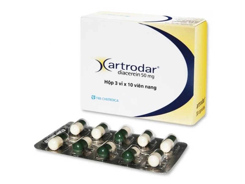 Thuốc điều trị thoái hóa khớp hông hoặc gối Artrodar 50mg (3 vỉ x 10 viên/hộp)