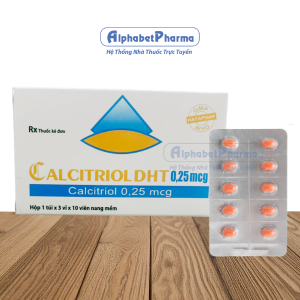 Thuốc điều trị loãng xương Calcitriol DHT (3 vỉ x 10 viên/hộp)