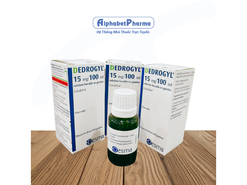 Dung dịch uống giúp trẻ cao lớn Dedrogyl 15mg/100ml (10ml)