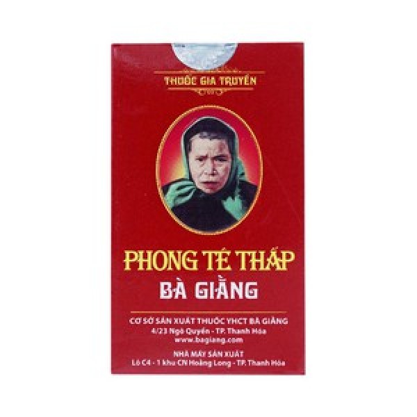 Viên uống điều trị viêm khớp Phong Tê Thấp Bà Giằng (400 viên/hộp)