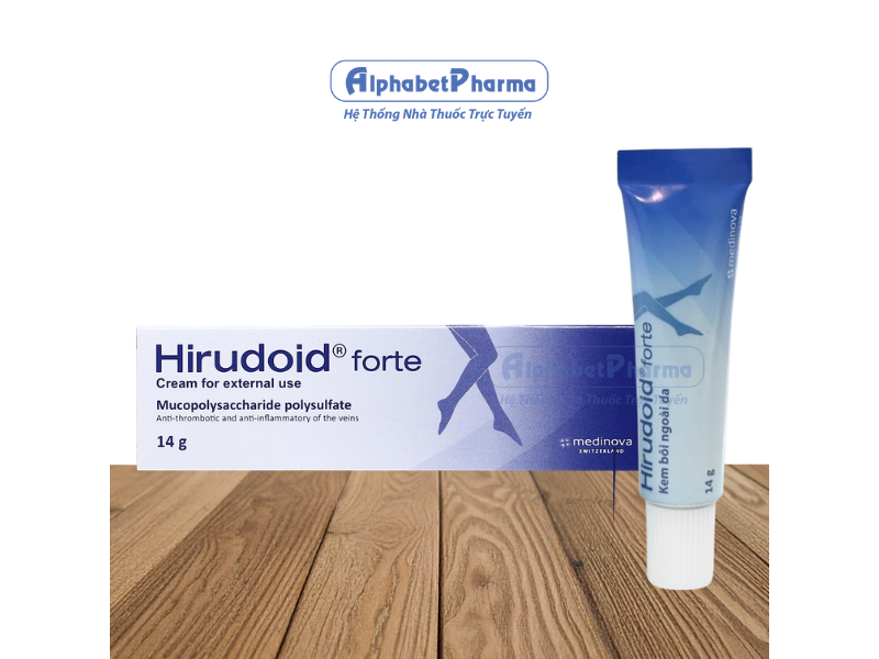 Kem bôi trị viêm giãn tĩnh mạch Hirudoid Forte (14g)