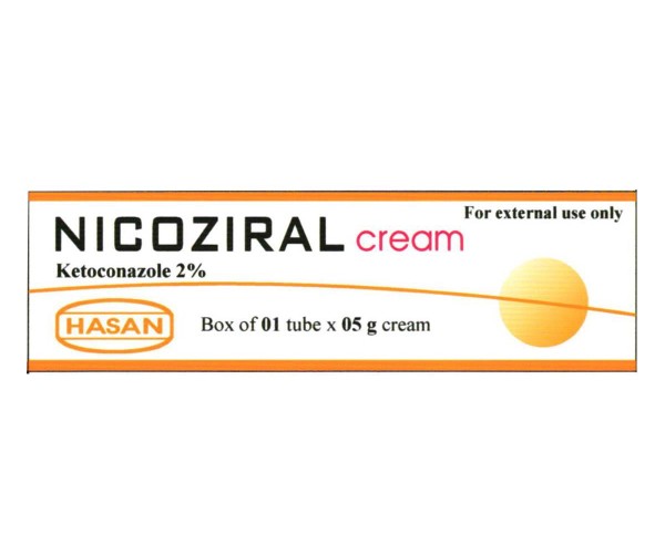 Kem điều trị nấm ngoài da Nicoziral Cream (5g)