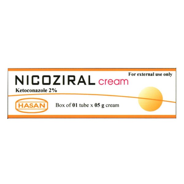 Kem điều trị nấm ngoài da Nicoziral Cream (5g)