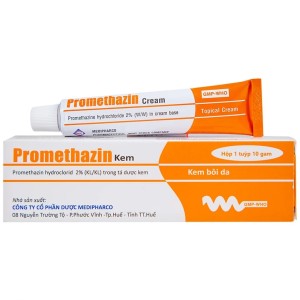 Kem điều trị ngứa, bỏng bề mặt, côn trùng đốt Promethazin cream Medipharco (10g)