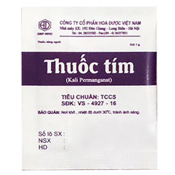 Thuốc tím (100 gói/lốc)