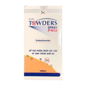 Dung dịch xịt ngừa muỗi, ghẻ, chấy, rận Towders Spray Pro (100ml)