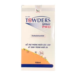 Dung dịch xịt ngừa muỗi, ghẻ, chấy, rận Towders Spray Pro (100ml)