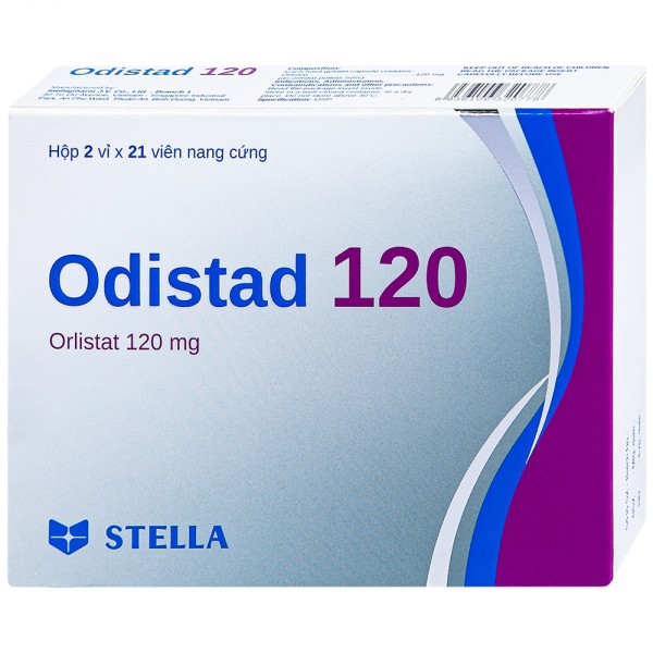 Thuốc điều trị béo phì, giảm cân Odistad 120mg (2 vỉ x 21 viên/hộp)
