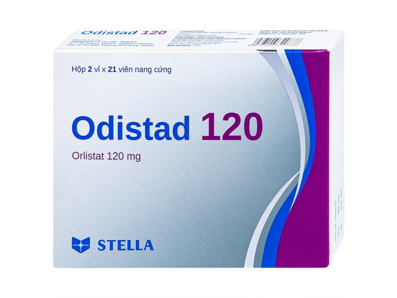 Thuốc điều trị béo phì, giảm cân Odistad 120mg (2 vỉ x 21 viên/hộp)