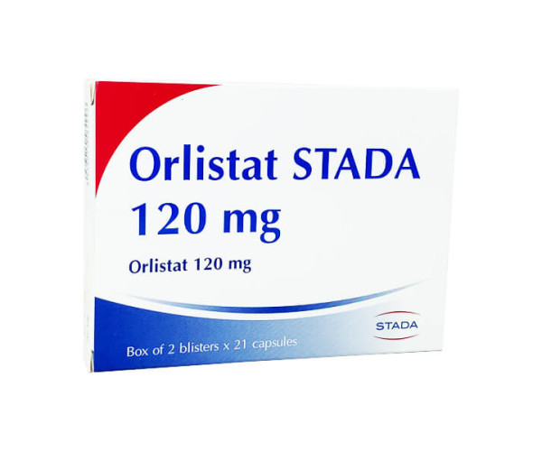 Thuốc điều trị béo phì, giảm cân Orlistat Stada 120mg (2 vỉ x 21 viên/hộp)