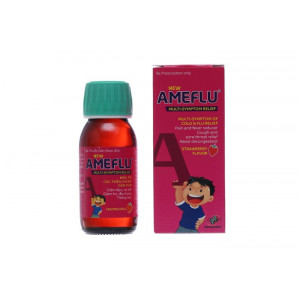 Siro trị cảm cúm cho trẻ em hương dâu  Ameflu Multi Symtom Relief (60ml)