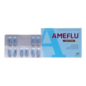 Ameflu Night Time (10 vỉ x 10 viên/hộp)