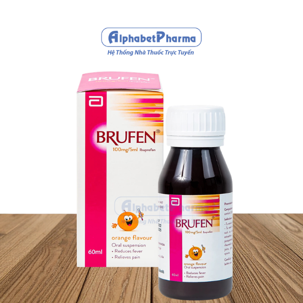 Siro giảm đau, hạ sốt cho trẻ em Brufen (60ml)