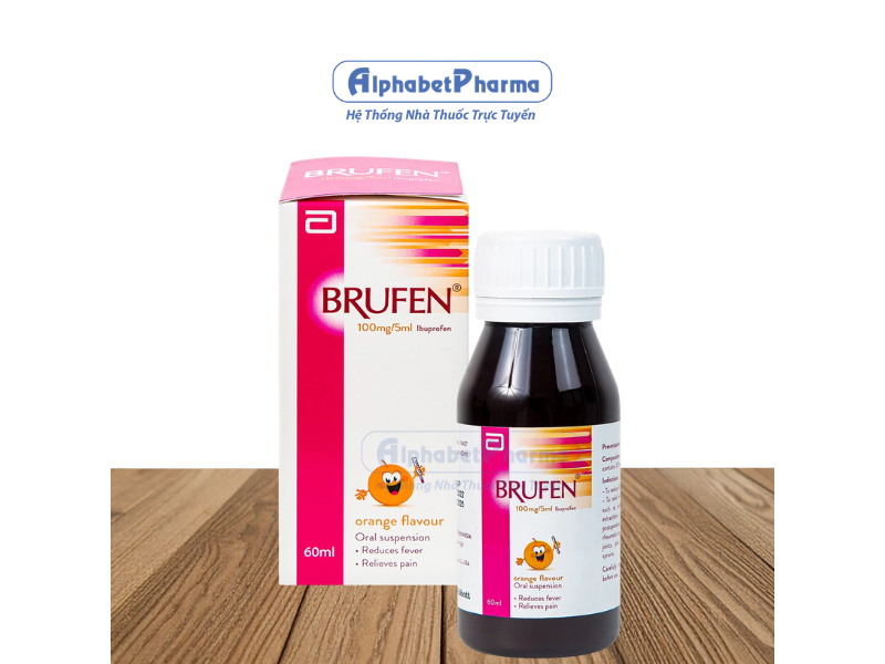 Siro giảm đau, hạ sốt cho trẻ em Brufen (60ml)
