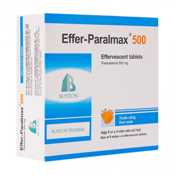 Effer-Paralmax 500 (5 blisters x 4 effervescent tablets/box)