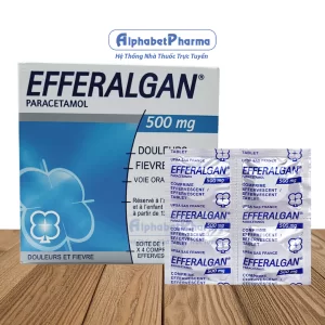 Viên sủi giảm đau, hạ sốt Efferalgan 500mg (10 vỉ x 4 viên/hộp)