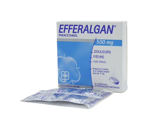 Viên sủi giảm đau, hạ sốt Efferalgan 500mg (4 vỉ x 4 viên/hộp)