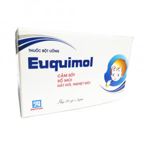 Thuốc điều trị cảm cúm, cảm lạnh trẻ em Euquimol (30 gói/hộp)