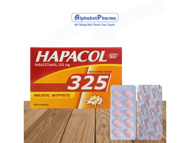 Thuốc giảm đau, hạ sốt Hapacol 325mg (10 vỉ x 10 viên/hộp)