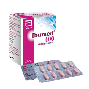 Thuốc giảm đau, hạ sốt, kháng viêm Ibumed 400 (10 vỉ x 10 viên/hộp)