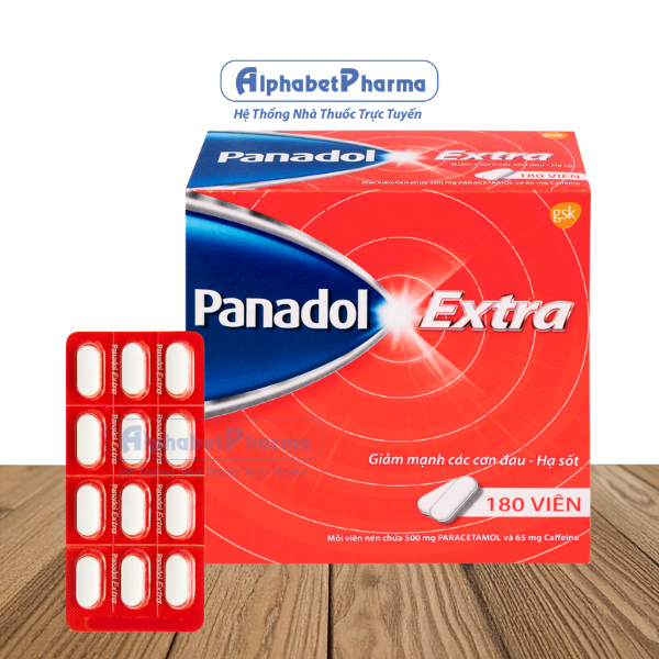 Thuốc giảm đau, hạ sốt Panadol Extra (15 vỉ x 12 viên/hộp)