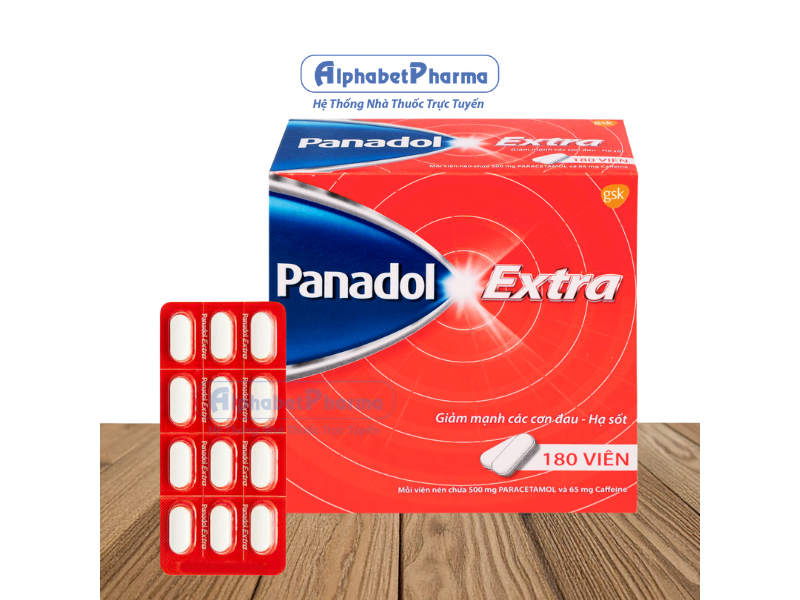 Thuốc giảm đau, hạ sốt Panadol Extra (15 vỉ x 12 viên/hộp)
