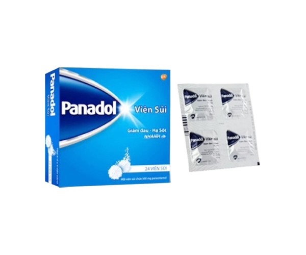 Thuốc giảm đau, hạ sốt Panadol dạng viên sủi (6 vỉ x 4 viên/hộp)