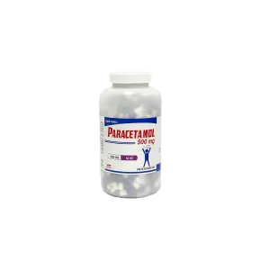 Thuốc giảm đau, hạ sốt Paracetamol 500mg VPC viên tím trắng (500 viên/chai)