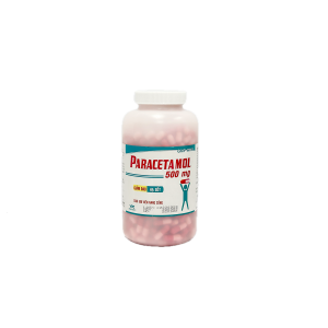 Thuốc giảm đau, hạ sốt Paracetamol 500mg VPC viên nang hồng (500 viên/chai)