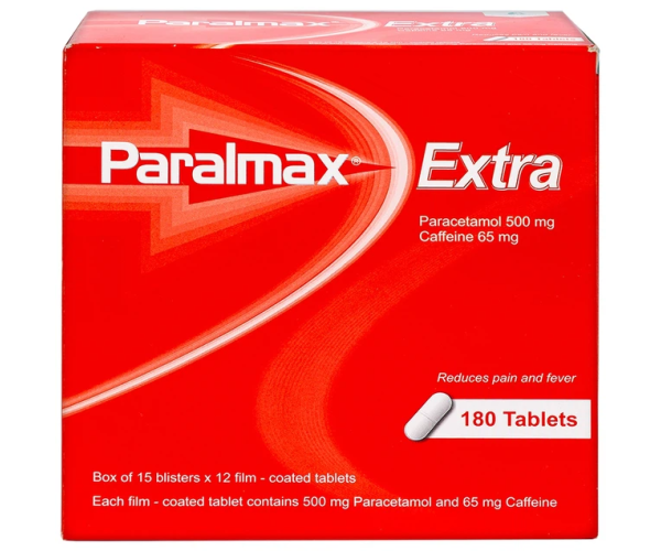  Thuốc giảm đau, hạ sốt Paralmax Extra (15 vỉ x 12 viên/hộp)