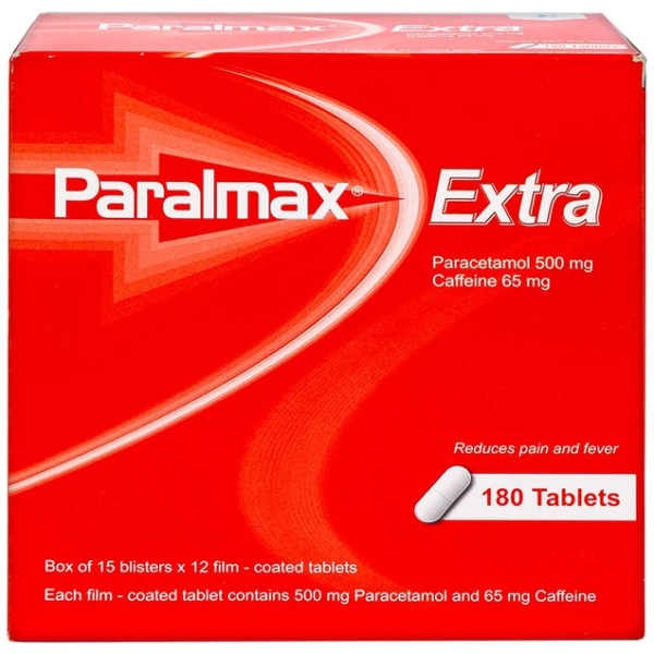  Thuốc giảm đau, hạ sốt Paralmax Extra (15 vỉ x 12 viên/hộp)