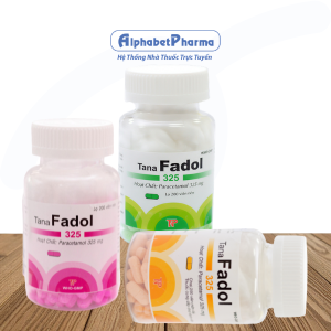 Thuốc giảm đau, hạ sốt Tana Fadol 325mg (200 viên/chai)