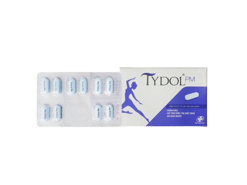 Thuốc giảm đau, hạ sốt Tydol PM (10 vỉ x 10 viên/hộp)