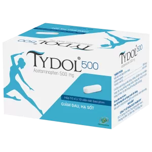 Thuốc giảm đau, hạ sốt Tydol 500 (10 vỉ x 10 viên/hộp)
