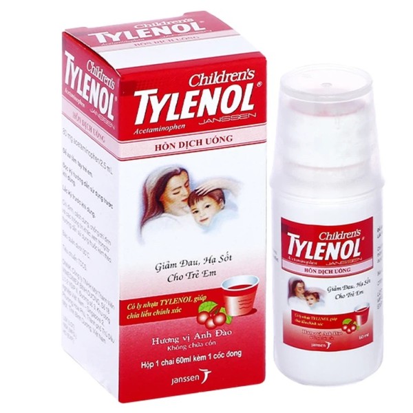 Siro giảm đau, hạ sốt cho trẻ em Tylenol oral suspension (60ml)