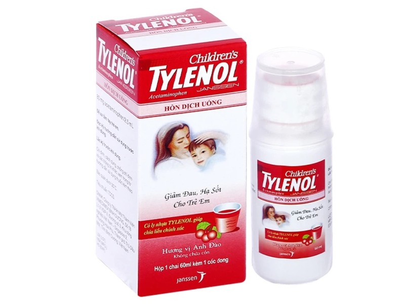 Siro giảm đau, hạ sốt cho trẻ em Tylenol oral suspension (60ml)