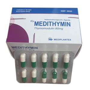 Thuốc tăng cường miễn dịch Medithymin 80mg (6 vỉ x 10 viên/hộp)