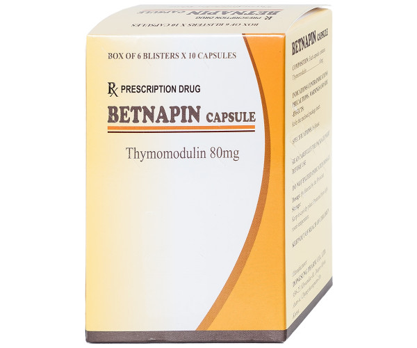 Thuốc tăng cường miễn dịch Betnapin 80mg (6 vỉ x 10 viên/hộp)