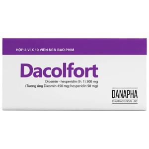 Thuốc trợ tĩnh mạch và bảo vệ mạch Dacolfort (3 vỉ x 10 viên/hộp)