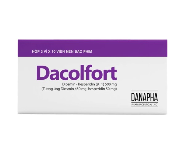 Thuốc trợ tĩnh mạch và bảo vệ mạch Dacolfort (3 vỉ x 10 viên/hộp)