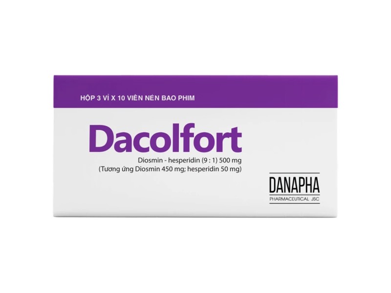 Thuốc trợ tĩnh mạch và bảo vệ mạch Dacolfort (3 vỉ x 10 viên/hộp)
