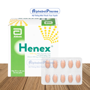 Thuốc trợ tĩnh mạch và bảo vệ mạch Henex 500mg (10 vỉ x 10 viên/hộp)